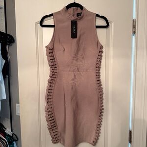 AKIRA Mauve Sleeveless Mini Dress